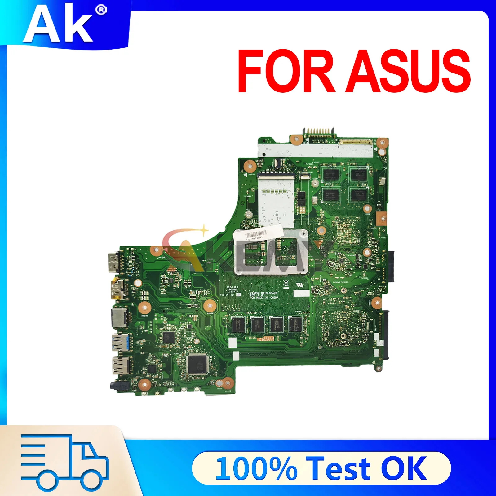 X450VC X450V Mainboard For ASUS A450C Laptop Motherboard I3 I5 I7 3th Gen CPU 0G/2G/4G RAM 100% Tested OK
X450VC X450V Mainboard For ASUS A450C Laptop Motherboard I3 I5 I7 3th Gen CPU 0G/2G/4G RAM 100% Tested OK