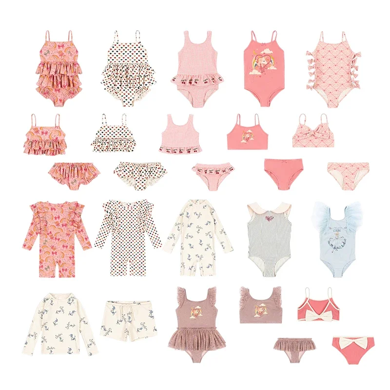 Girls' Swimsuit Bikini 2025 New KS Cute and Sweet Girls Two Piece Swimsuit Holiday Beach Children's Swimming Clothing
Girls' Swimsuit Bikini 2025 New KS Cute and Sweet Girls Two Piece Swimsuit Holiday Beach Children's Swimming Clothing