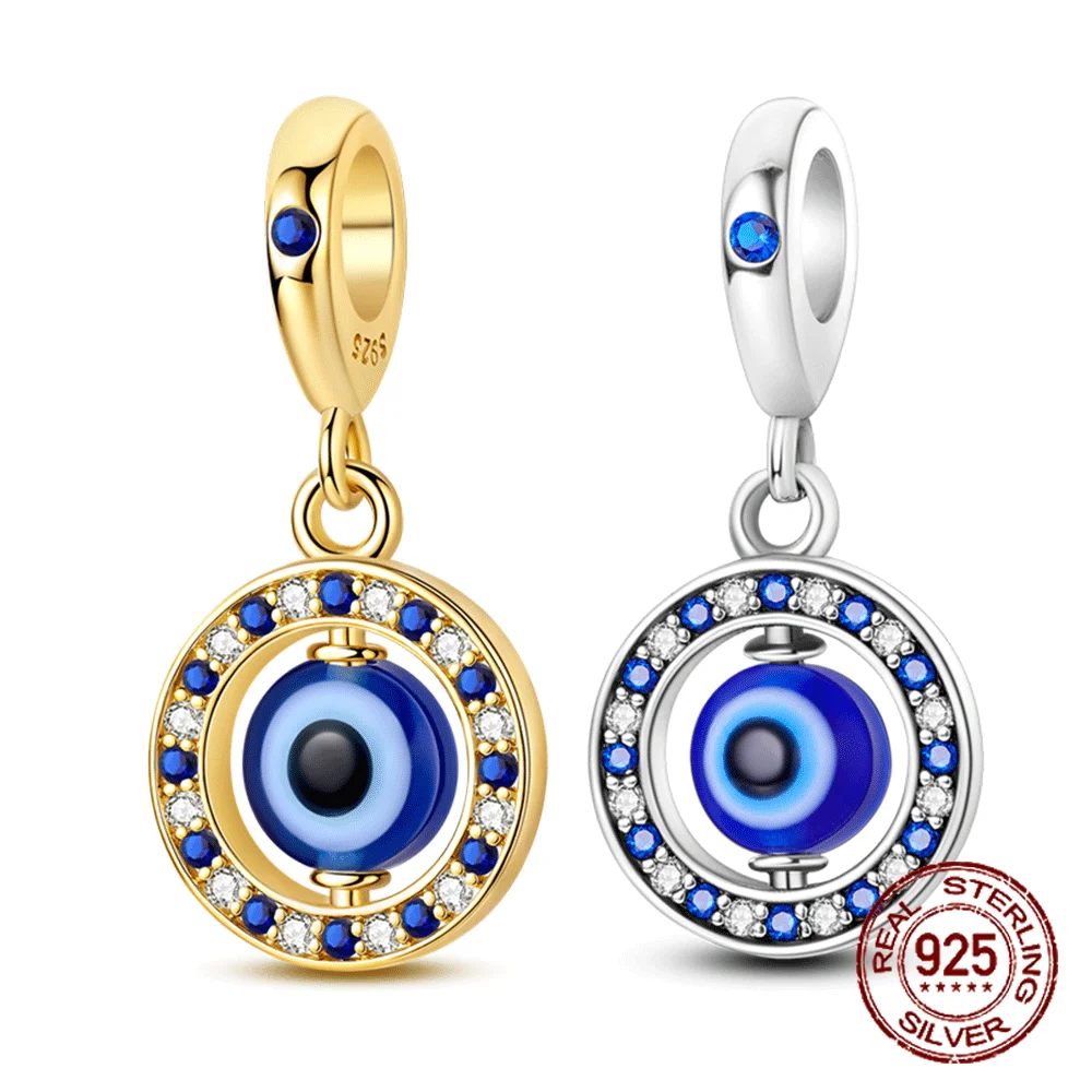Original 925 Sterling Silver Charm Nazar Evil Eye Protection Pendant for Women Fit Original Bracelet Necklace DIY Accessories
Original 925 Sterling Silver Charm Nazar Evil Eye Protection Pendant for Women Fit Original Bracelet Necklace DIY Accessories