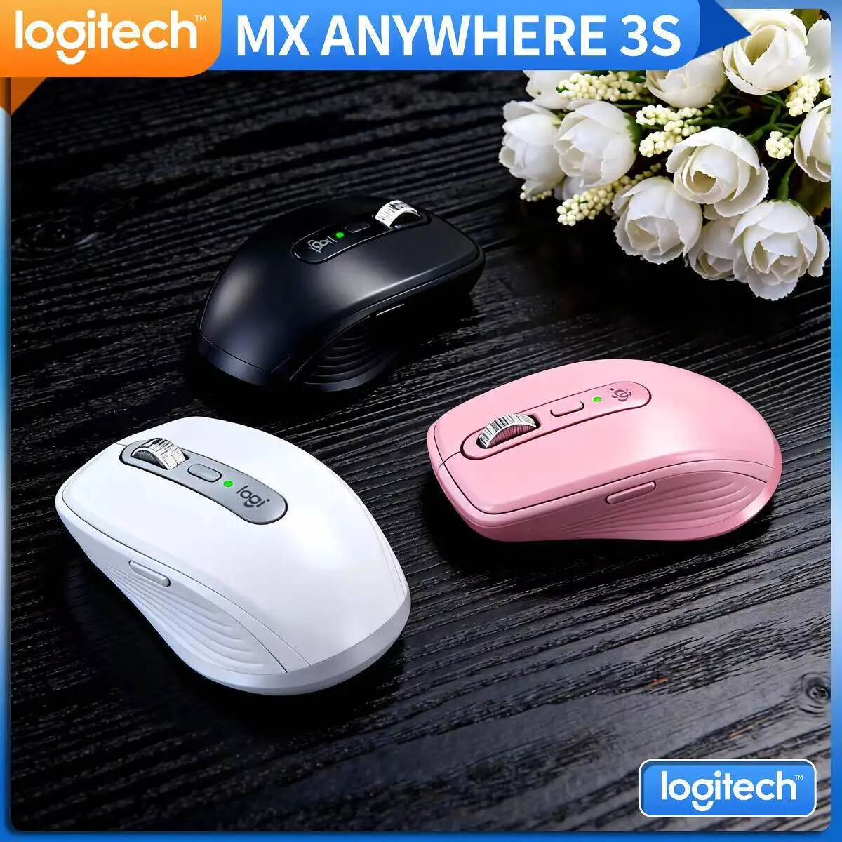 Logitech Master Series MX Anywhere 3S Bluetooth Беспроводная бесшумная мышь Мягкий звук Офисный женский планшет
Logitech Master Series MX Anywhere 3S Bluetooth Беспроводная бесшумная мышь Мягкий звук Офисный женский планшет