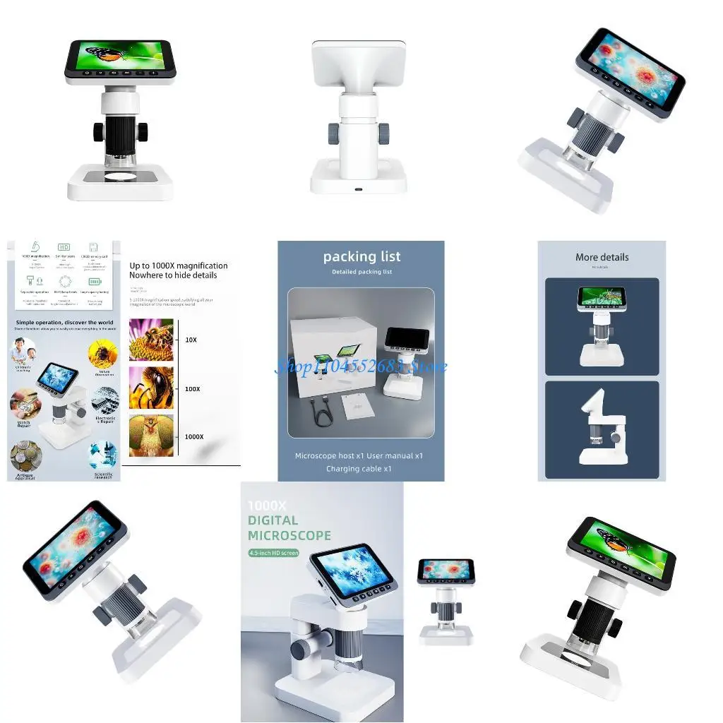 Y6GD Adjustable LED Digital Magnifiers High Resolution for Portable Observation Gift
Y6GD Adjustable LED Digital Magnifiers High Resolution for Portable Observation Gift