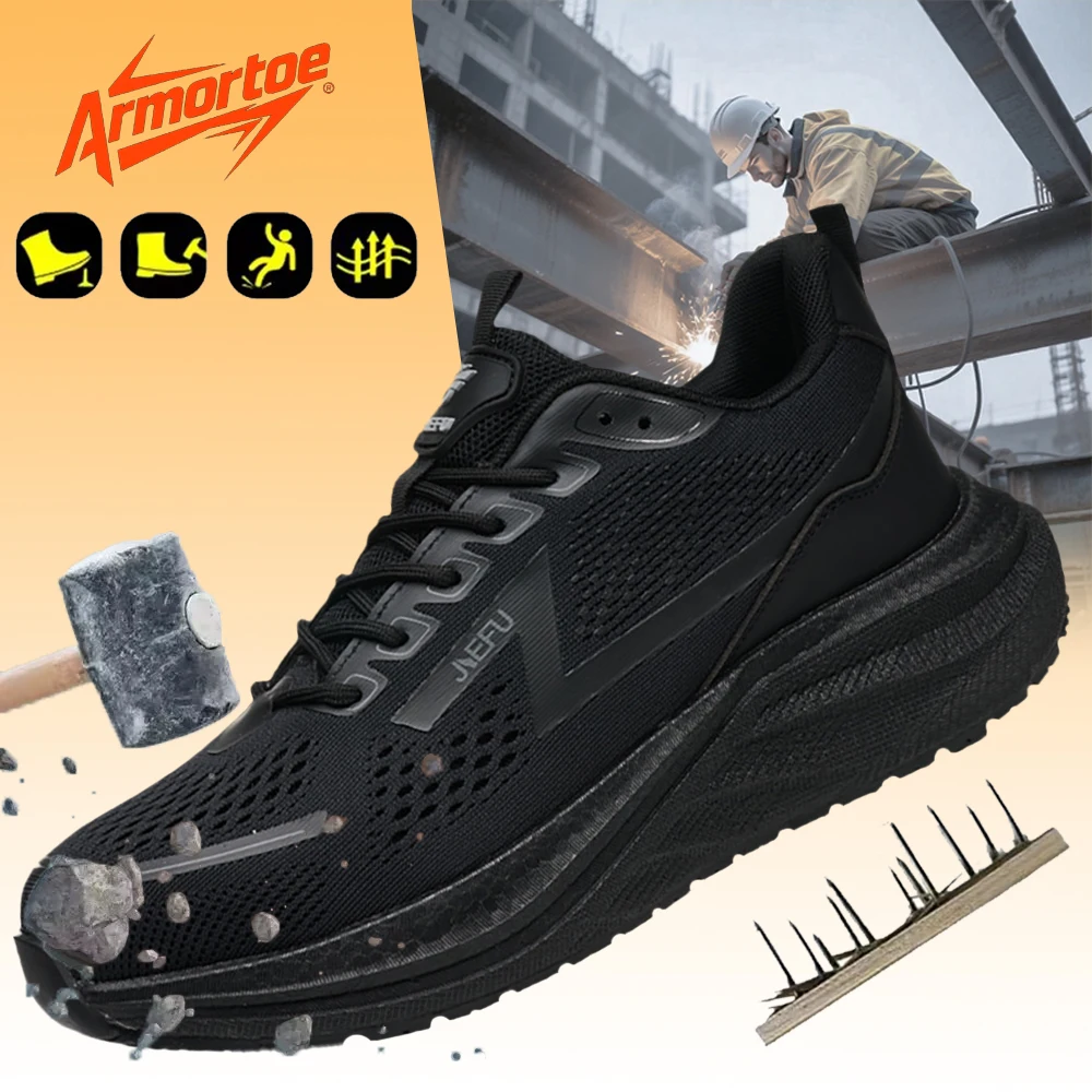 ArmorToe Men's Slip-Resistant Work Safety Shoes Steel Toe Anti-Piercing Lightweight Composite Toe Protective Footwear #Armor3069 
ArmorToe Men's Slip-Resistant Work Safety Shoes Steel Toe Anti-Piercing Lightweight Composite Toe Protective Footwear #Armor3069