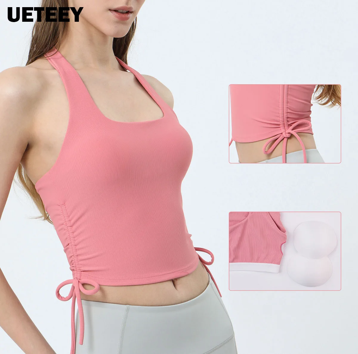Sexy Halter Athletic Gym Yoga Crop Tops Sport Padded Bra Women Backless Workout Shirts Fitness Vest with Built in Bra Sportswear
Sexy Halter Athletic Gym Yoga Crop Tops Sport Padded Bra Women Backless Workout Shirts Fitness Vest with Built in Bra Sportswear