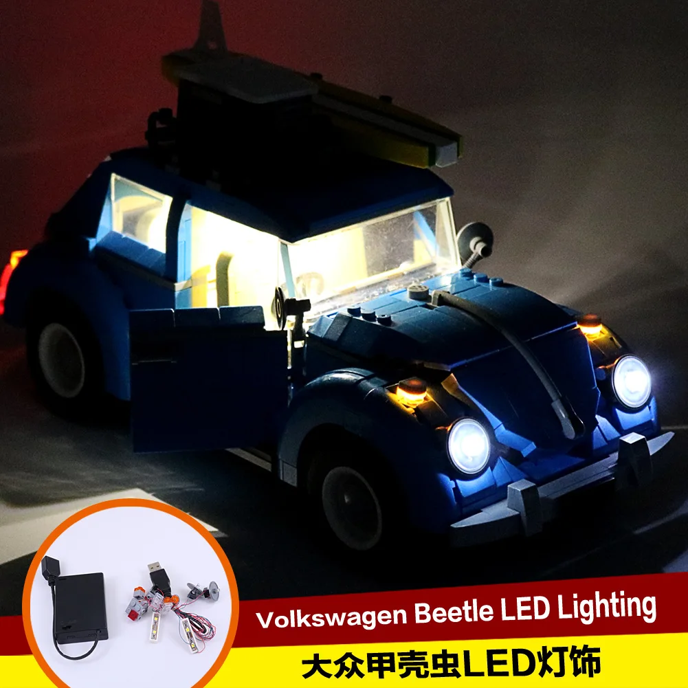 Luxury, compatible LEGO building block 10252 Beetle LED lighting DIY building block luminous parts
Luxury, compatible LEGO building block 10252 Beetle LED lighting DIY building block luminous parts
