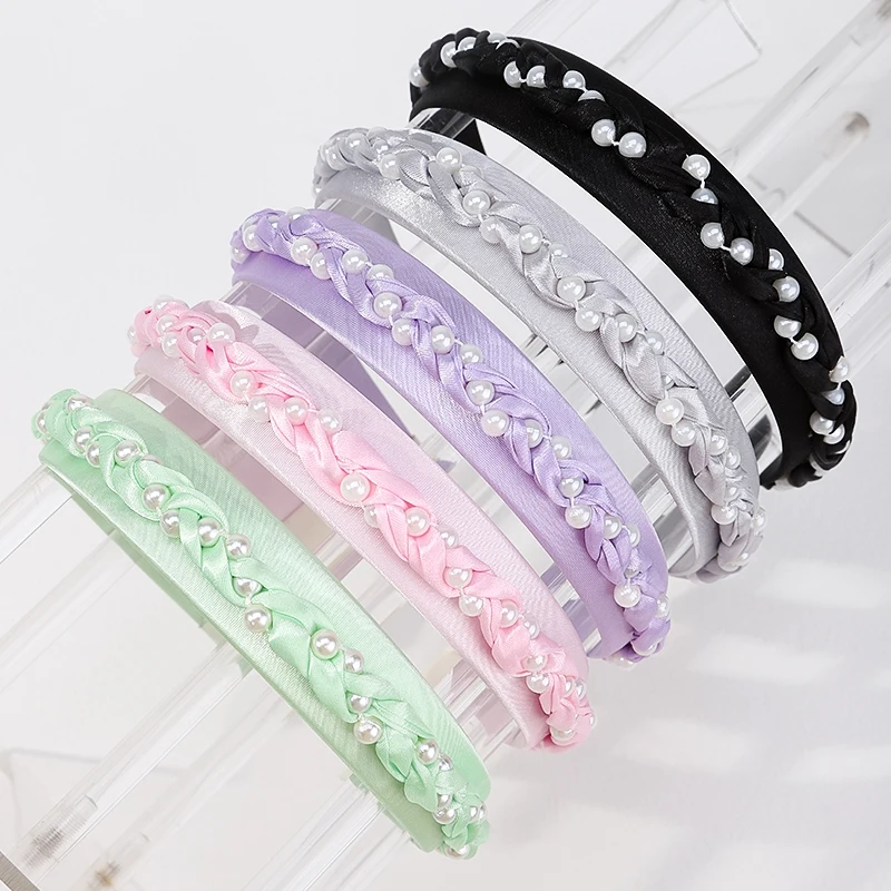 1/5Pcs Premium Gentle Pearl Handmade Braided Non Hurt Hair High Elasticity Hairband For Daily Commuting
1/5Pcs Premium Gentle Pearl Handmade Braided Non Hurt Hair High Elasticity Hairband For Daily Commuting