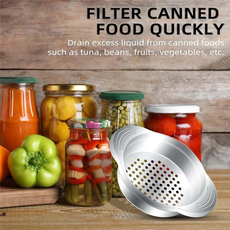 A74U 2 Pcs Can Strainer Stainless Steel Tuna Press Can Strainer Food Can Strainer Sieve Oil Drainer Remover Metal Tuna Press
A74U 2 Pcs Can Strainer Stainless Steel Tuna Press Can Strainer Food Can Strainer Sieve Oil Drainer Remover Metal Tuna Press