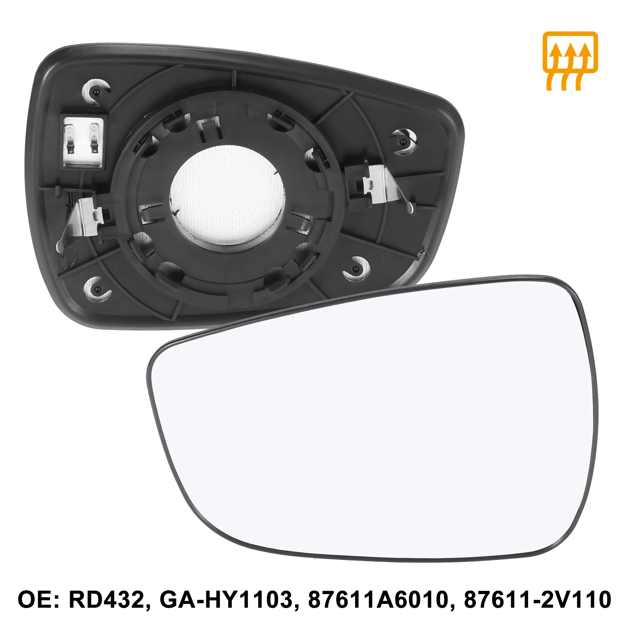 Uxcell Left Driver Side Heated Mirror Glass W/ Backing for Hyundai Elantra Coupe 11-13
Uxcell Left Driver Side Heated Mirror Glass W/ Backing for Hyundai Elantra Coupe 11-13