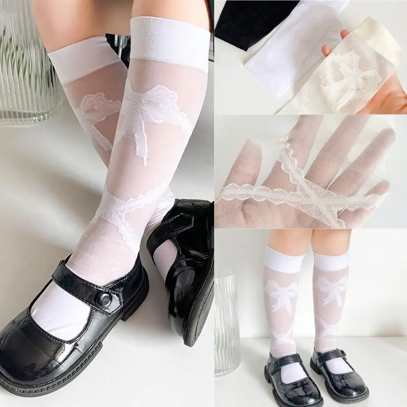 1 Pair Kids Girl Silk Sock Fashion Heart Bowknot Calf Sock for Children Girl Summer JK Thin Soft Breathable Little Girl Sock
1 Pair Kids Girl Silk Sock Fashion Heart Bowknot Calf Sock for Children Girl Summer JK Thin Soft Breathable Little Girl Sock