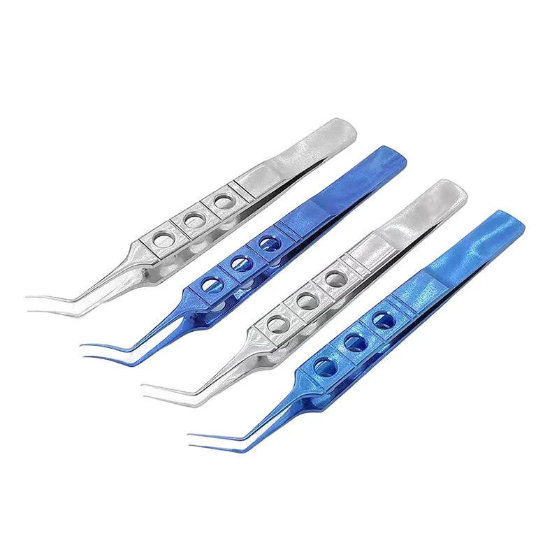 Ophthalmic capsulorhexis forceps stainless steel titanium alloy micro medical ultra-thin angle curved surgical instruments
Ophthalmic capsulorhexis forceps stainless steel titanium alloy micro medical ultra-thin angle curved surgical instruments