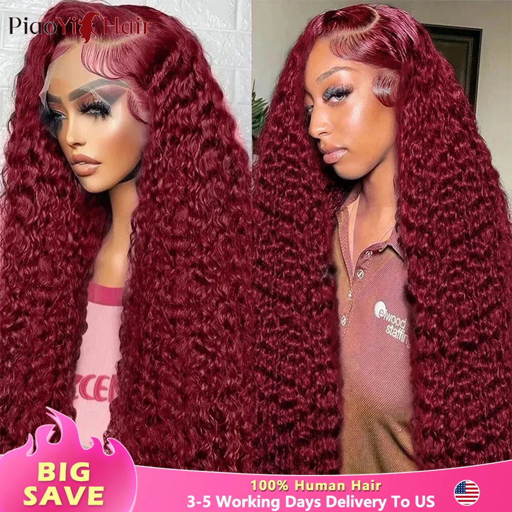 28 30 Inch 99J Burgundy 13x6 Hd Lace Frontal Human Hair Wigs Color Water Wave Lace Front Wigs 200% Density 100% Human Hair Wigs Top Quality
28 30 Inch 99J Burgundy 13x6 Hd Lace Frontal Human Hair Wigs Color Water Wave Lace Front Wigs 200% Density 100% Human Hair Wigs Top Quality