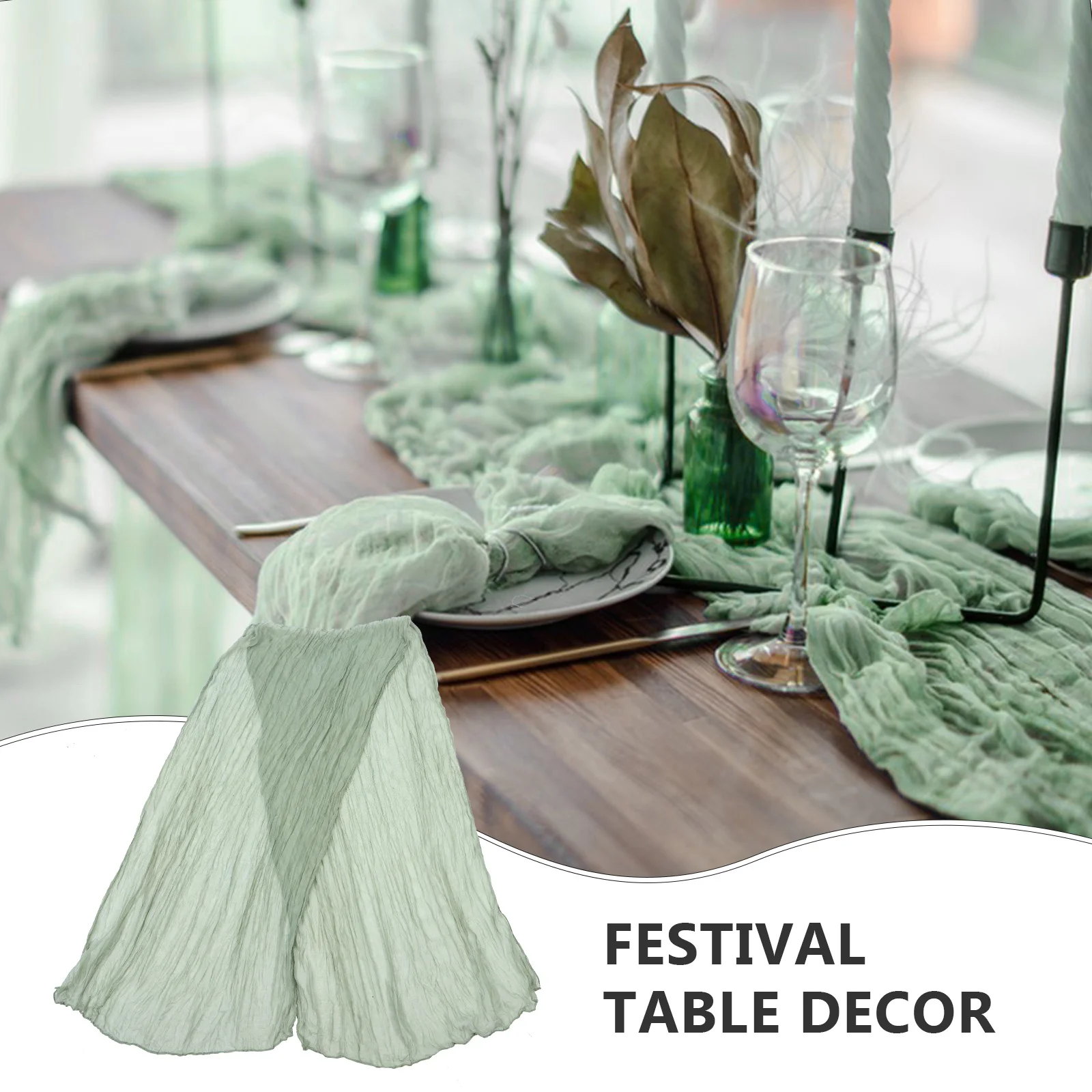 Decorative Tablecloth Soft Pleated Sheer Table Runner for Wedding Party Festival Dining Table Decor Holiday Gift
Decorative Tablecloth Soft Pleated Sheer Table Runner for Wedding Party Festival Dining Table Decor Holiday Gift