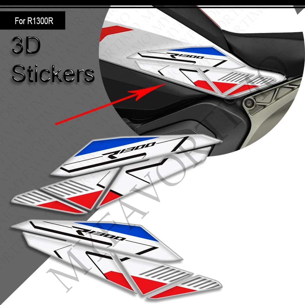 For R1300R R 1300 R R1300 Motorcycle Tank Pad TankPad Cap Grips Gas Fuel Knee 3D Stickers Decals Protector 2025 2026