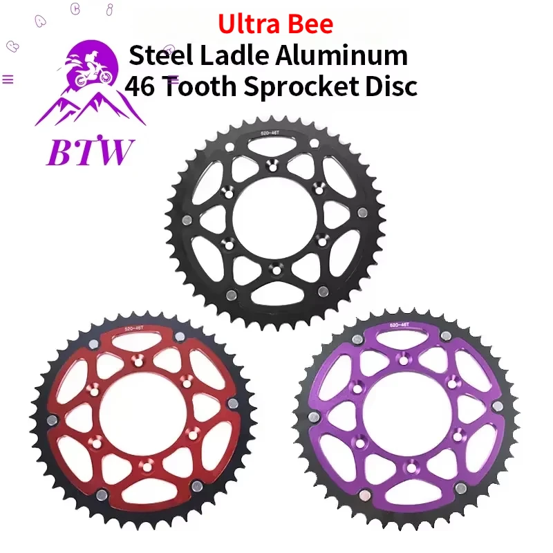 For Ultra Bee Steel-clad Aluminum 46 Tooth Sprocket Disc Plate E-bike Off-road Dirtbike Motorcycle Accessories
For Ultra Bee Steel-clad Aluminum 46 Tooth Sprocket Disc Plate E-bike Off-road Dirtbike Motorcycle Accessories