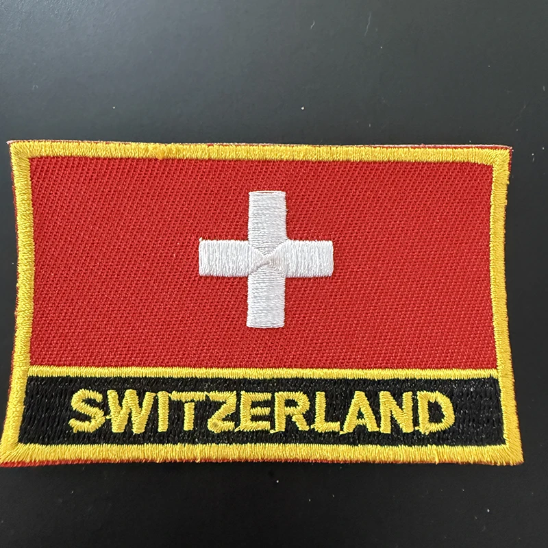 Switzerland Flag Embroidery Patches Iron on Saw on Transfer patches Sewing Applications for Clothes in Home&Garden
Switzerland Flag Embroidery Patches Iron on Saw on Transfer patches Sewing Applications for Clothes in Home&Garden