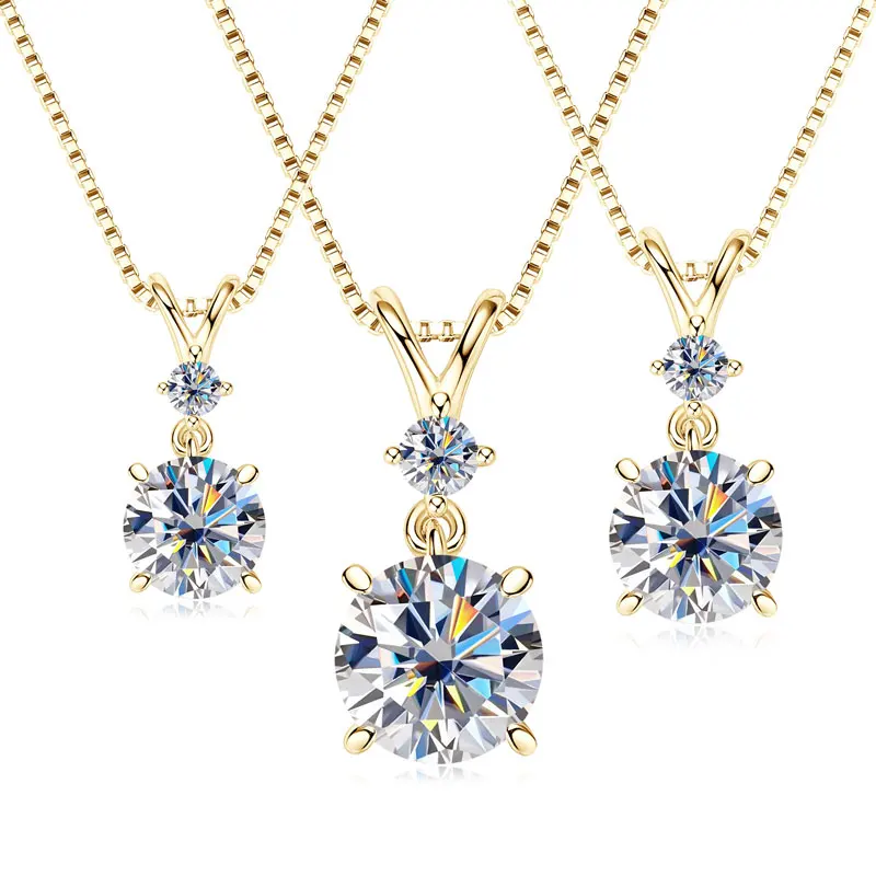 IOGOU 6.5mm/8mm/9mm D VVS1 All Moissanite Diamond Round Pendant Necklace for Women Engagement Luxury Sterling Silver 925 Jewelry
IOGOU 6.5mm/8mm/9mm D VVS1 All Moissanite Diamond Round Pendant Necklace for Women Engagement Luxury Sterling Silver 925 Jewelry