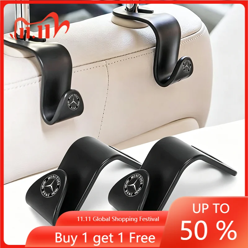 Universal Car Seat Hook Multifunctional Storage Hanger Stickers For Mercedes Benz GLA CLA GLK GLE CLS ML GL A B C E Class W211
Universal Car Seat Hook Multifunctional Storage Hanger Stickers For Mercedes Benz GLA CLA GLK GLE CLS ML GL A B C E Class W211