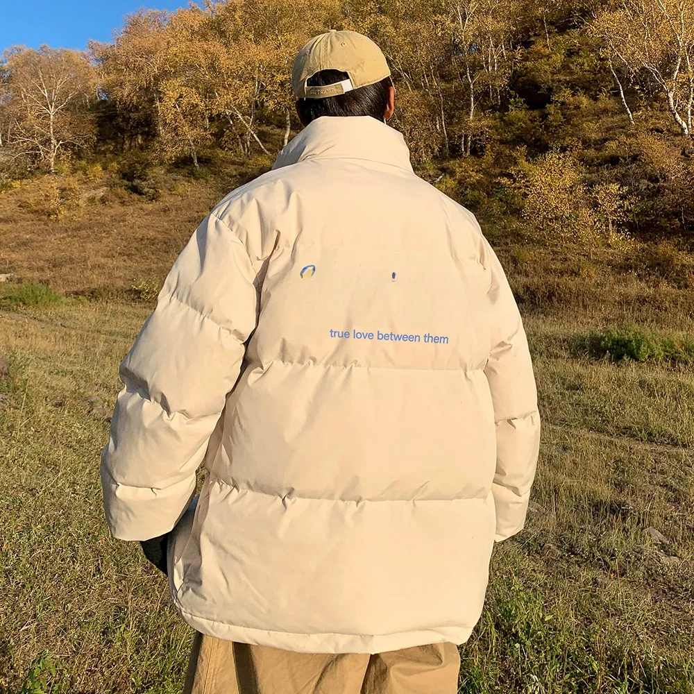 Men's Winter Thiened Casual Cotton Jaet Loose Fit Hooded Coat Printed Stand Collar Bread Sle Warmth Faionable Coat
Men's Winter Thiened Casual Cotton Jaet Loose Fit Hooded Coat Printed Stand Collar Bread Sle Warmth Faionable Coat