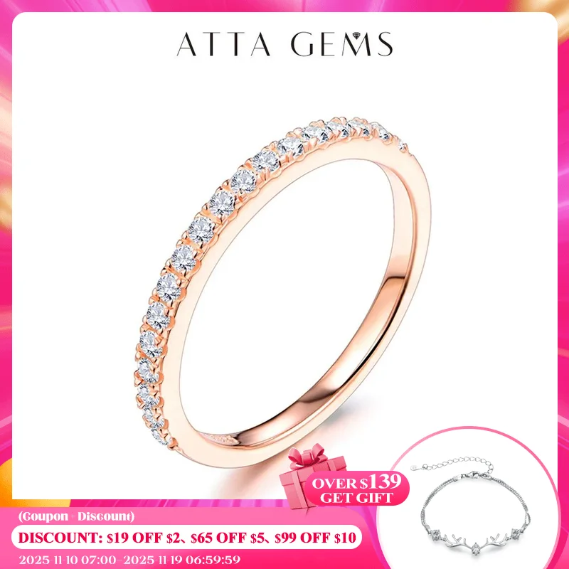 ATTAGEMS 18K Rose Gold Plated Diamond Pass Test Round Excellent Cut Total 0.27 CT Moissanite Ring for Girls Cocktail Jewelry
ATTAGEMS 18K Rose Gold Plated Diamond Pass Test Round Excellent Cut Total 0.27 CT Moissanite Ring for Girls Cocktail Jewelry