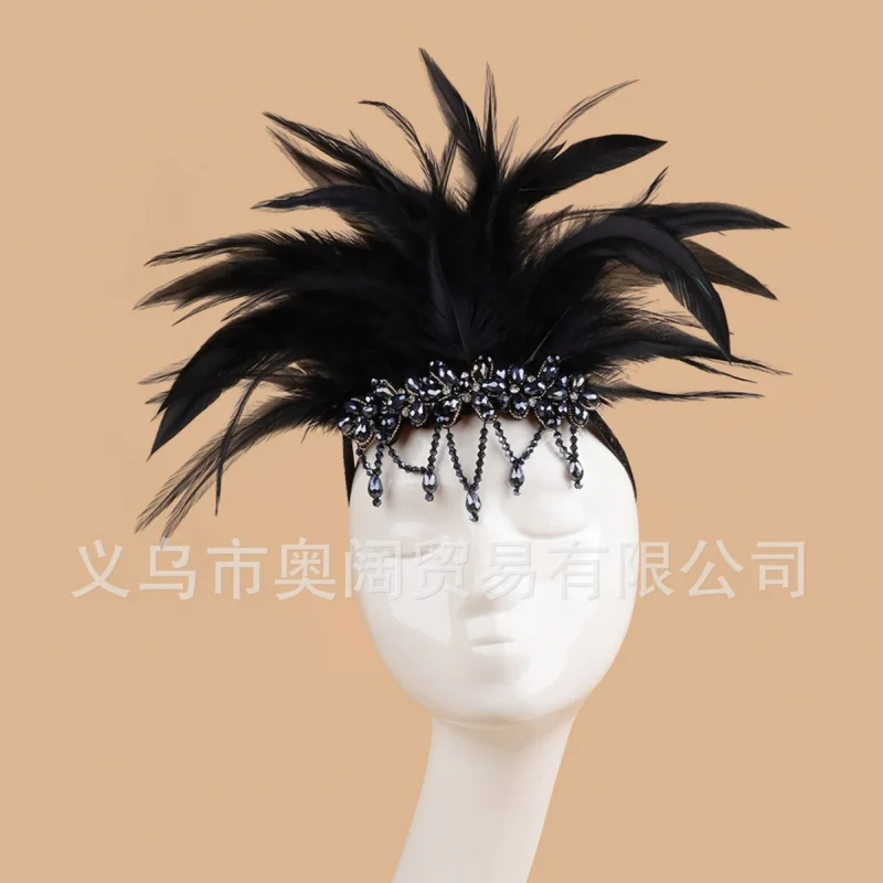 Performance Ball Feather Diamond Pendant Crystal Headpiece Exaggerated Belly Dance Performance Halloween
Performance Ball Feather Diamond Pendant Crystal Headpiece Exaggerated Belly Dance Performance Halloween
