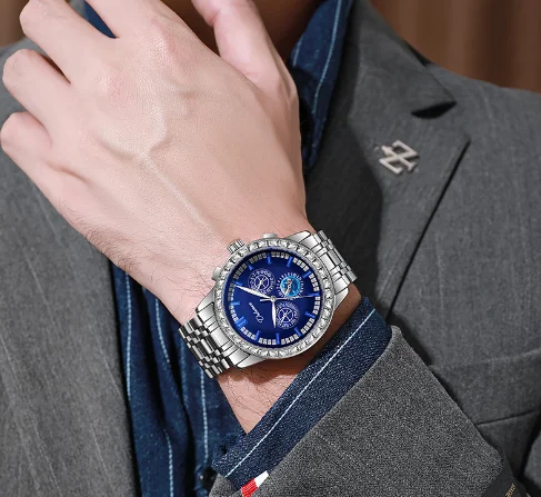 Elegant New Fashion 2024 Casual Men's Business Waterproof Multi Functional Mechanical Watch Luxury Zircon Watch
Elegant New Fashion 2024 Casual Men's Business Waterproof Multi Functional Mechanical Watch Luxury Zircon Watch