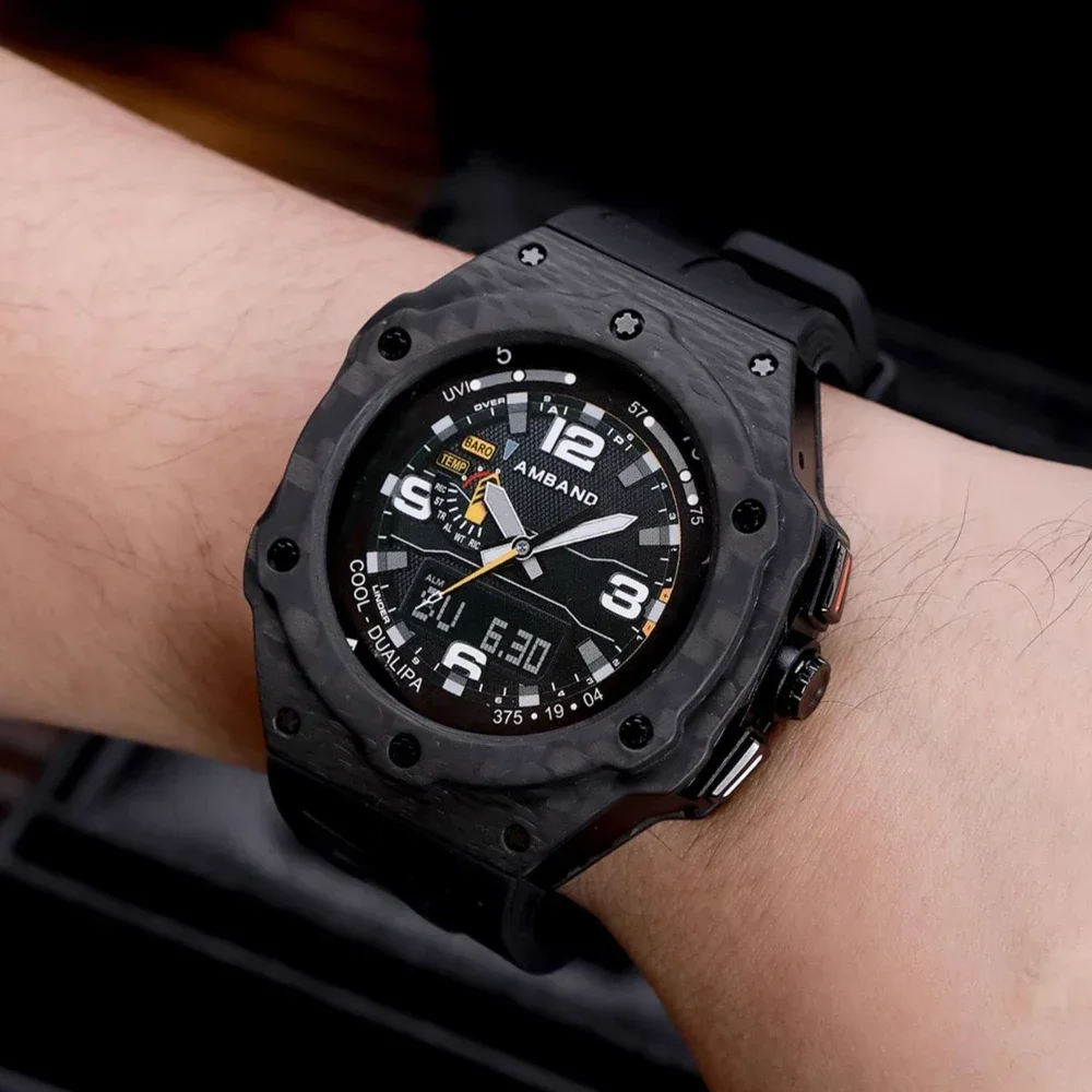 Luxury for Samsung Galaxy Watch 7 Ultra 47mm Carbon Fiber Case Mod Kit Fluororubber Smart Band Strap for Samsung Ultra 47MM
Luxury for Samsung Galaxy Watch 7 Ultra 47mm Carbon Fiber Case Mod Kit Fluororubber Smart Band Strap for Samsung Ultra 47MM