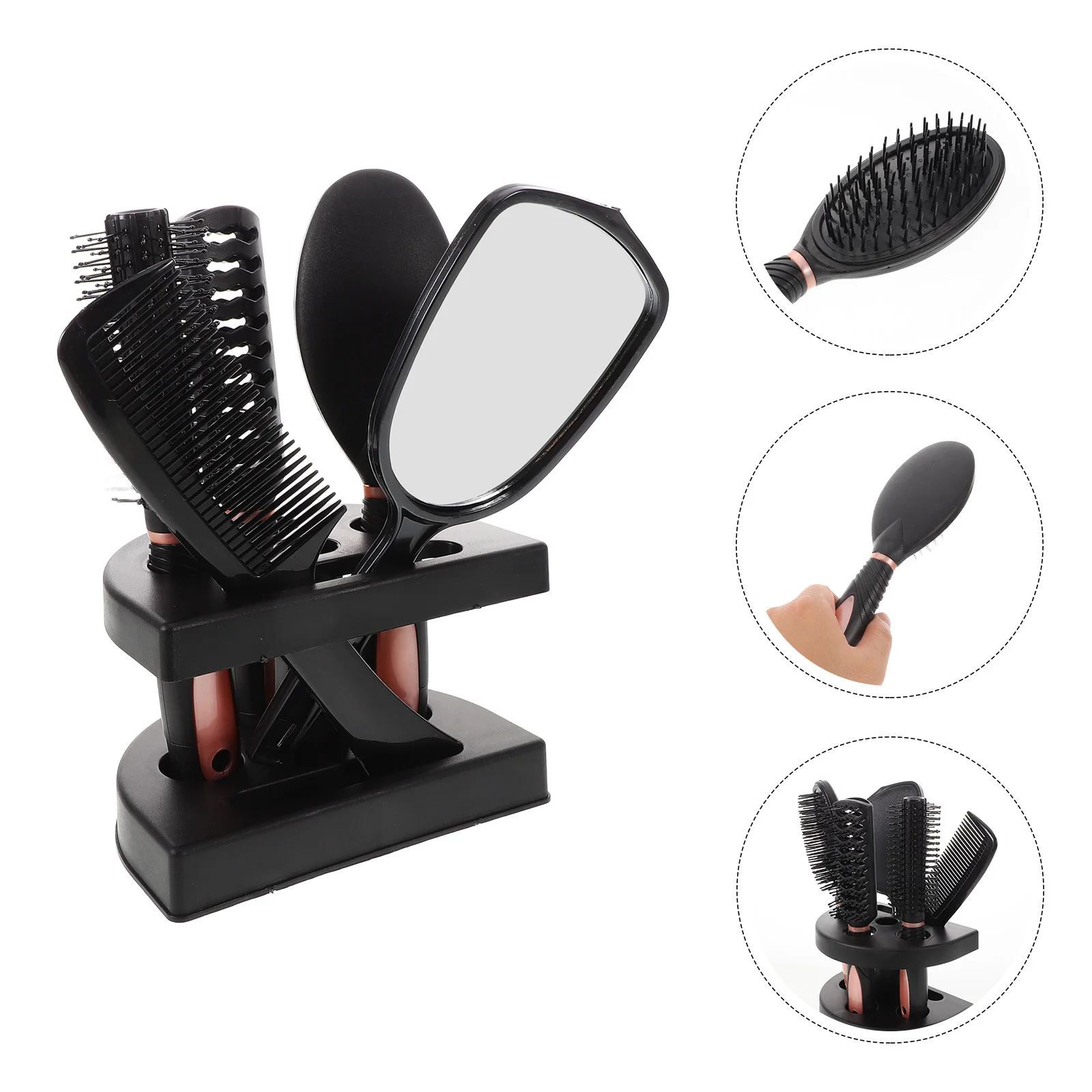 5Pcs Professional Hair Comb Mirror Kit Lightweight Compact Anti-Static Styling Tool for Home Salon Outdoor Use
5Pcs Professional Hair Comb Mirror Kit Lightweight Compact Anti-Static Styling Tool for Home Salon Outdoor Use