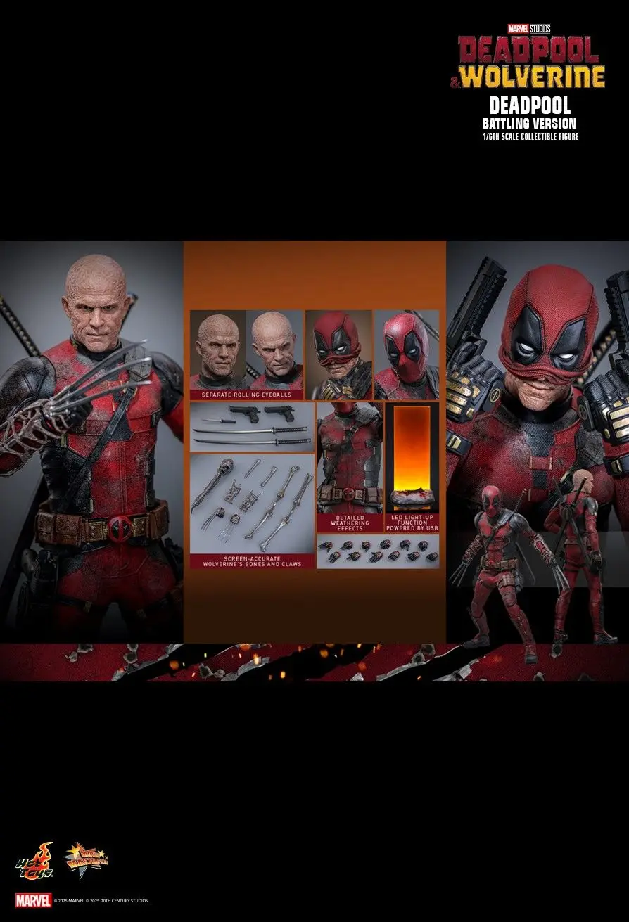Оригинальная фигурка Hot Toys HT MMS782 Дэдпул и Росомаха: Боевая версия Дэдпула, масштаб 1/6, в наличии, коллекционная фигурка из аниме-серии.
Оригинальная фигурка Hot Toys HT MMS782 Дэдпул и Росомаха: Боевая версия Дэдпула, масштаб 1/6, в наличии, коллекционная фигурка из аниме-серии.
