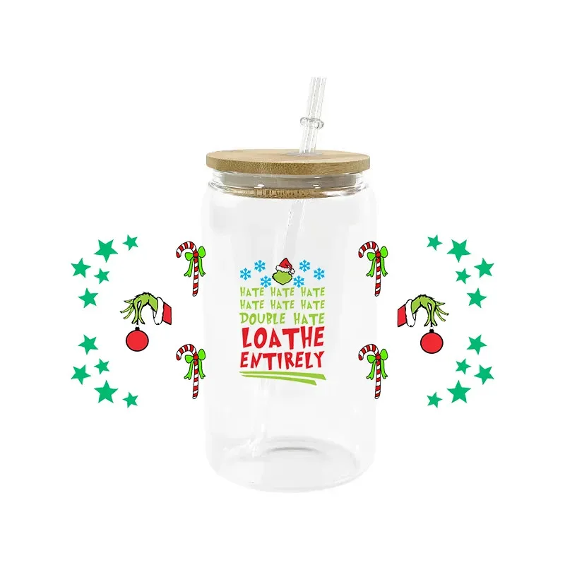 New Design 16oz UV DTF Cup Wrap Transfers Stickers Logo DIY 3D Cartoon Christmas Monster Sticker Cup decoration
New Design 16oz UV DTF Cup Wrap Transfers Stickers Logo DIY 3D Cartoon Christmas Monster Sticker Cup decoration