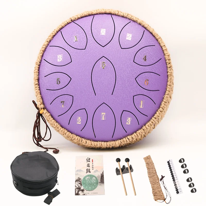 The manufacturer provides 12-inch 13-tone colorful musical instruments, stainless steel tongue, hand plates, and tank drums.
The manufacturer provides 12-inch 13-tone colorful musical instruments, stainless steel tongue, hand plates, and tank drums.