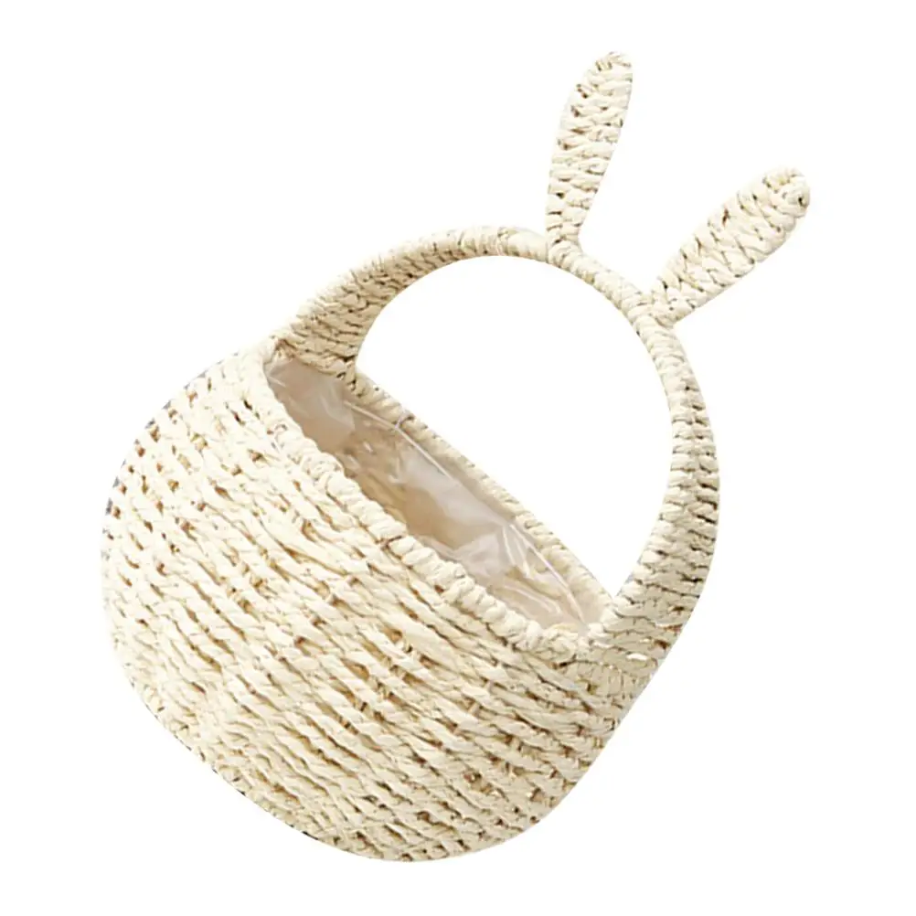 Woven Bunny Paper Rope Basket Waterproof Lining Portable Storage Handheld Flower Gift Multipurpose Picnic Basket
Woven Bunny Paper Rope Basket Waterproof Lining Portable Storage Handheld Flower Gift Multipurpose Picnic Basket