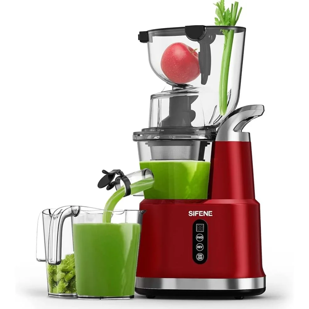 Cold press juicer with an 83mm large mouth, whole slow chewing juicer, fruit and vegetable juicer. BPA free
Cold press juicer with an 83mm large mouth, whole slow chewing juicer, fruit and vegetable juicer. BPA free