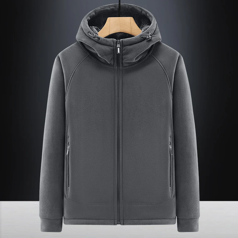 New Plus Cashmere Jacket Men's Outdoor Hooded Cardigans Coat Autumn Winter Thicken Polar Fleece Zipper Hoodies Sweatshirts Coat
New Plus Cashmere Jacket Men's Outdoor Hooded Cardigans Coat Autumn Winter Thicken Polar Fleece Zipper Hoodies Sweatshirts Coat