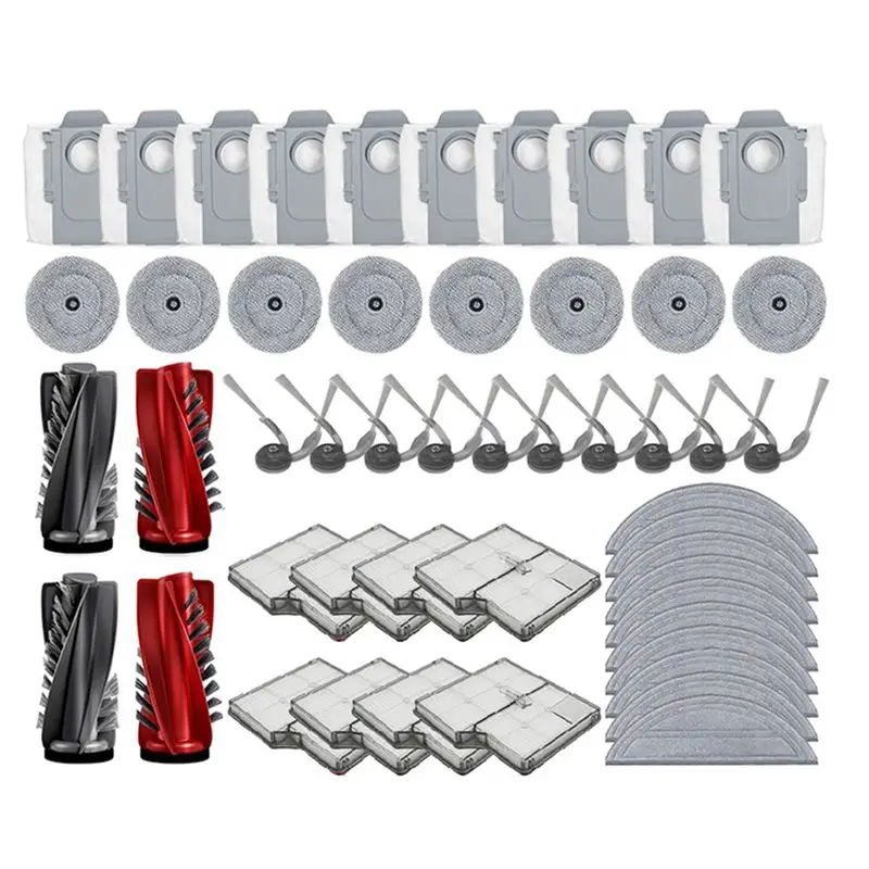 A69X-Robot Vacuum Cleaner Spare Parts For Roborock Saros 10- Main Brush, Side Brush, Hepa Filter, Dust Bag, Mop Accessory Kit
A69X-Robot Vacuum Cleaner Spare Parts For Roborock Saros 10- Main Brush, Side Brush, Hepa Filter, Dust Bag, Mop Accessory Kit