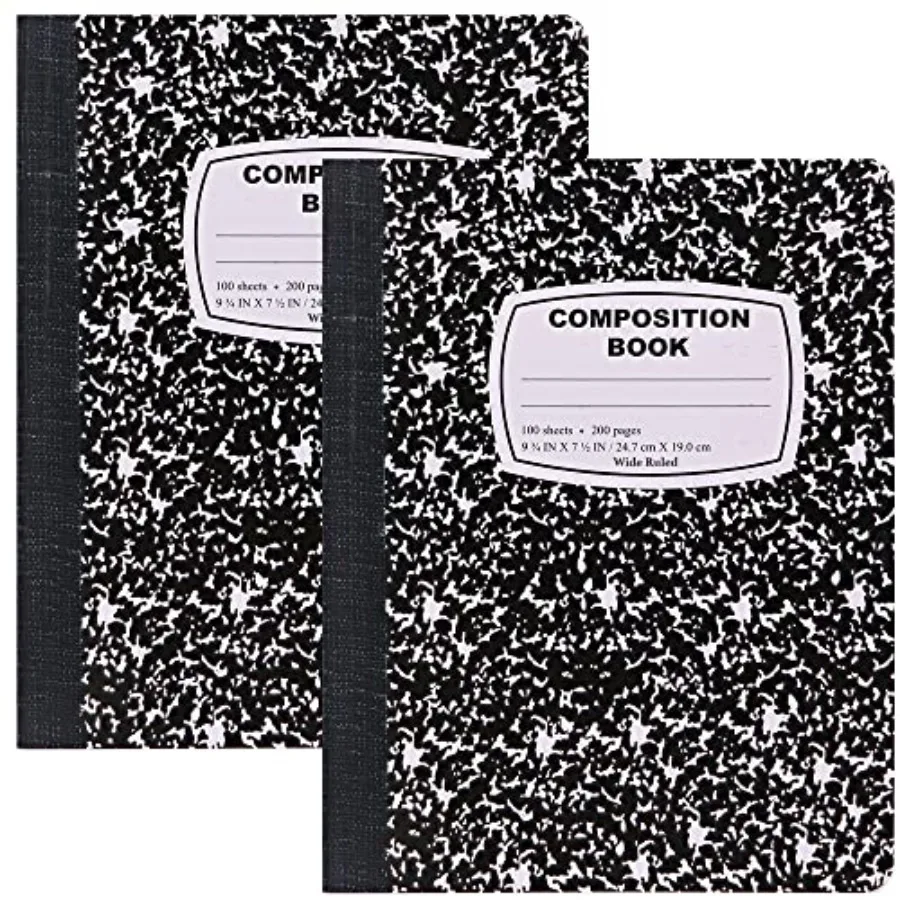 Composition Notebook Wide Ruled 2 Pack Hard Cover Marble composition notebook 100 Sheets Wide Ruled Composition Notebooks White
Composition Notebook Wide Ruled 2 Pack Hard Cover Marble composition notebook 100 Sheets Wide Ruled Composition Notebooks White