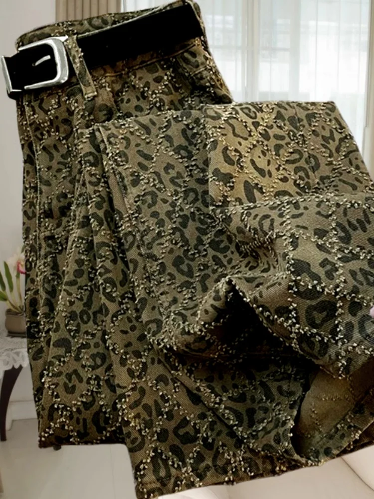 High Waist Plaid Fce Lined Straight Leg Leopard Print Women's Jeans Trendy Streetwear Autumn Faion Korean Sle Long Tro...
High Waist Plaid Fce Lined Straight Leg Leopard Print Women's Jeans Trendy Streetwear Autumn Faion Korean Sle Long Tro...