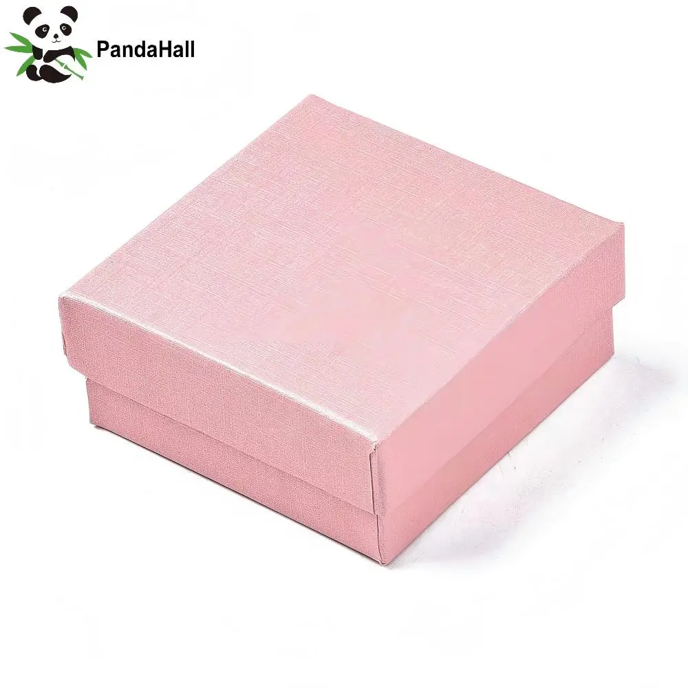 PandaHall 12pcs Square Cardboard Jewelry Box with Sponge, 7.4x7.4x3.2cm for Ring Earring Necklace Display and Gift Packaging
PandaHall 12pcs Square Cardboard Jewelry Box with Sponge, 7.4x7.4x3.2cm for Ring Earring Necklace Display and Gift Packaging