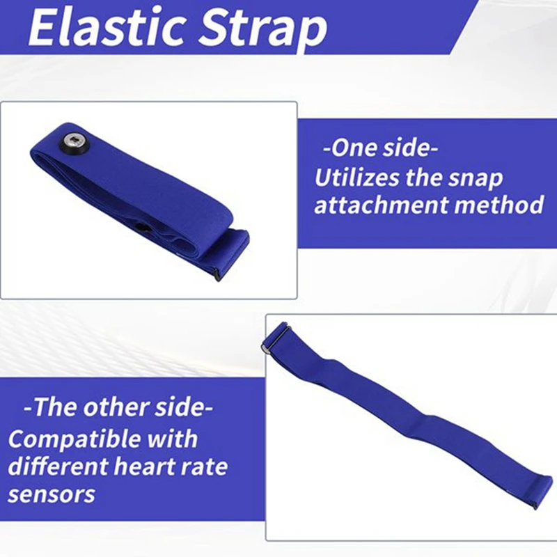 2 Pcs Heart Rate Belt Chest Strap Heart Rate Sensor Monitor