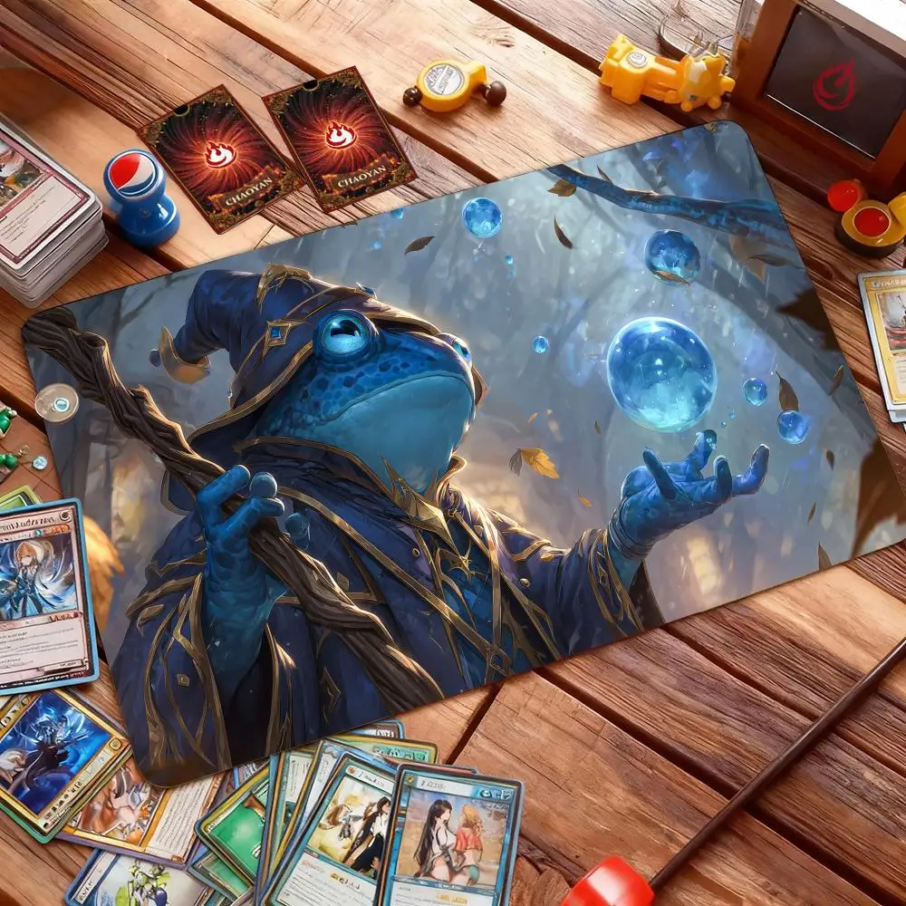 Elegant Blue Frog Wizard Magic Card Battle Mat MTG Playmat Anti-slip Base 35X60CM gathering gaming mats Board Game Mat for TCG
Elegant Blue Frog Wizard Magic Card Battle Mat MTG Playmat Anti-slip Base 35X60CM gathering gaming mats Board Game Mat for TCG