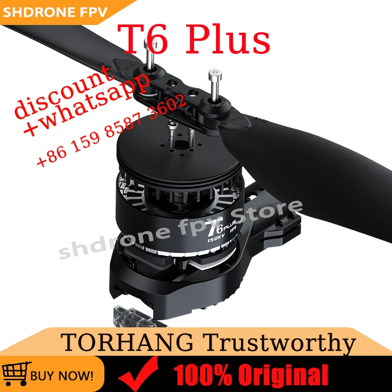 TORHANG T6 PLUS Power System with 6218 Motor+24Inch Propollers IPX6 Rated Voltage 12S-14S Max Thrust 12kg for Agriculture Drone
TORHANG T6 PLUS Power System with 6218 Motor+24Inch Propollers IPX6 Rated Voltage 12S-14S Max Thrust 12kg for Agriculture Drone