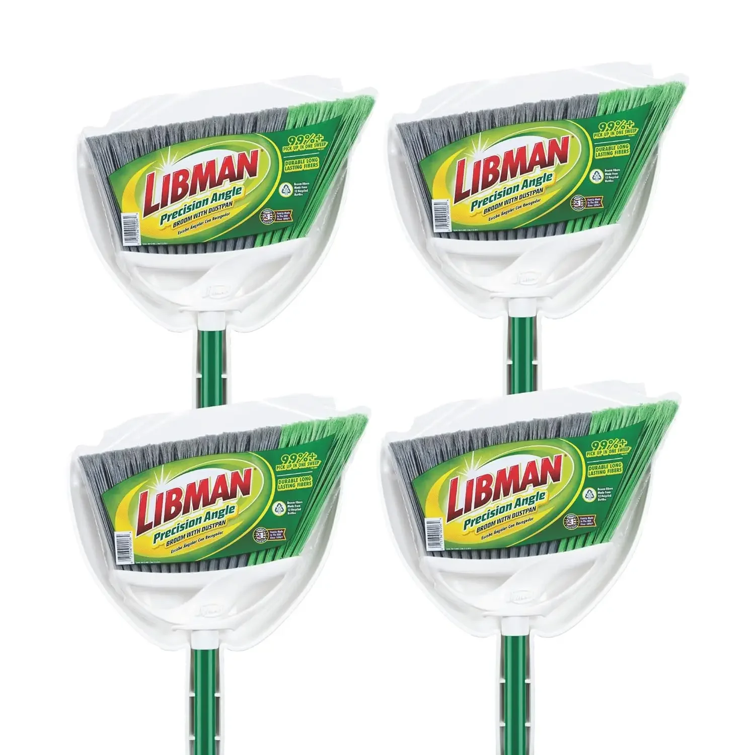 Green White 11 Inch Wide Precision Angle Brooms Steel Handle Dust Pans Pack Of 4
Green White 11 Inch Wide Precision Angle Brooms Steel Handle Dust Pans Pack Of 4