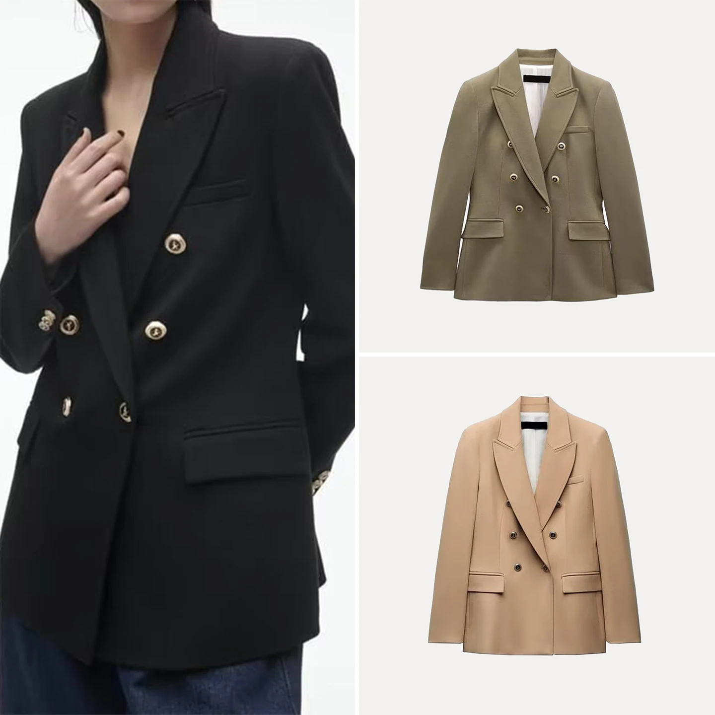 Z Women's Faion Slim Fit Casual Commute Suit Jaet Long Sve Double Breasted Other Sle Autumn 2025 New Arrival
Z Women's Faion Slim Fit Casual Commute Suit Jaet Long Sve Double Breasted Other Sle Autumn 2025 New Arrival