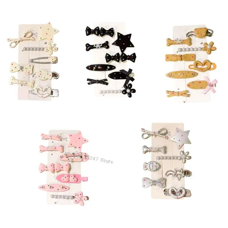8Pieces Creative Star Hair Clip Duckbill Clip Plastic Hair Accessories for Women H7EF
8Pieces Creative Star Hair Clip Duckbill Clip Plastic Hair Accessories for Women H7EF