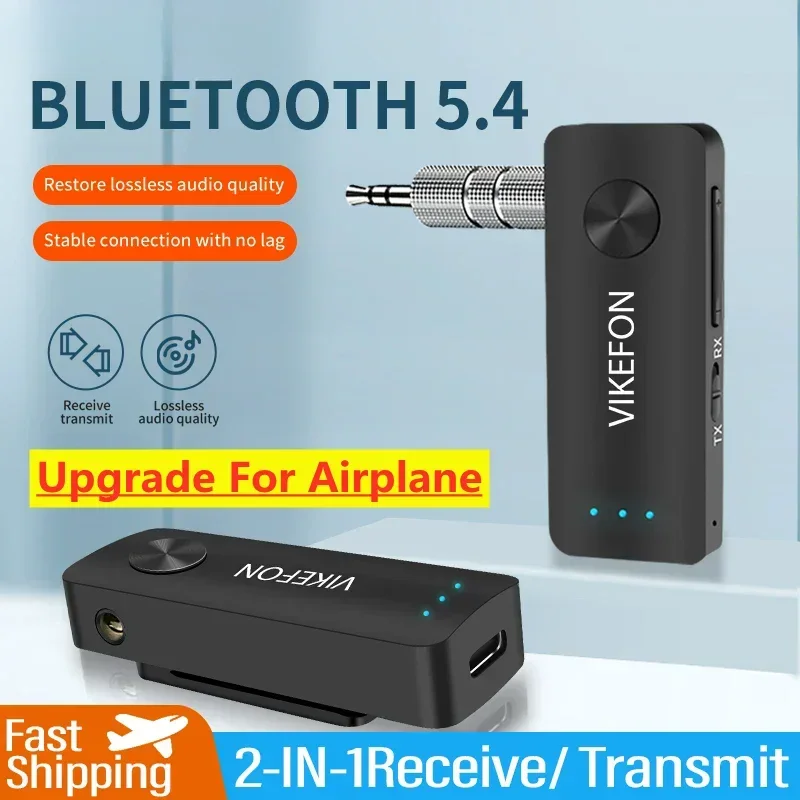 ALYNIC Bluetooth 5.4 Audio Receiver Transmitter 3.5mm AUX Airplane Headset Stereo Wireless Adapter For Car kit PC TV Speaker
ALYNIC Bluetooth 5.4 Audio Receiver Transmitter 3.5mm AUX Airplane Headset Stereo Wireless Adapter For Car kit PC TV Speaker