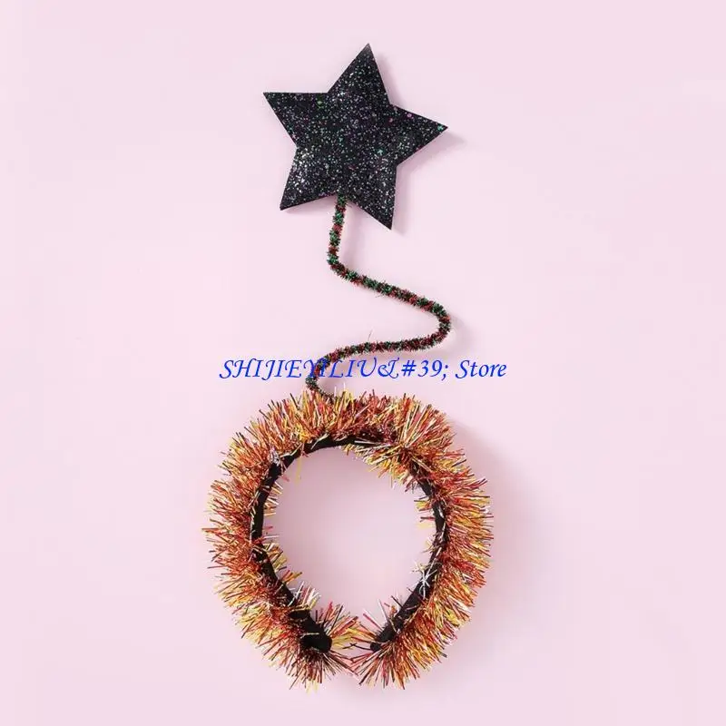 E21F Dainty Sequins Tinsel Star Headband Festival Presents for Couple Teens
E21F Dainty Sequins Tinsel Star Headband Festival Presents for Couple Teens