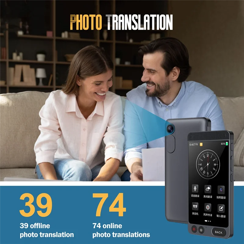 Smart AI Voice Translator Intelligent Online Real Time 142 Language Translation Simultaneous Interpretation For Travel-ABIU
Smart AI Voice Translator Intelligent Online Real Time 142 Language Translation Simultaneous Interpretation For Travel-ABIU