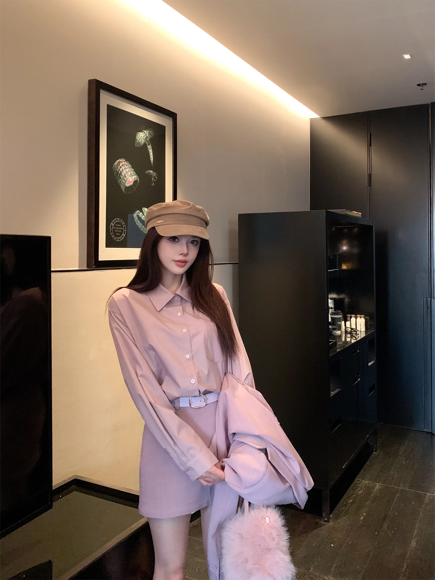 LADIES FIRST Casual Pure Color Long Sve irt Turn-down Collar Commute Friendly Spring New Sle Women's Faion irt
LADIES FIRST Casual Pure Color Long Sve irt Turn-down Collar Commute Friendly Spring New Sle Women's Faion irt