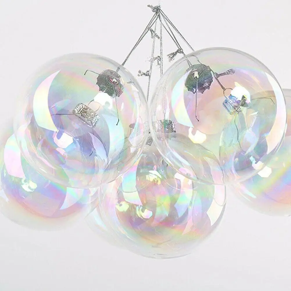 6cm Clear Iridescent Glass Baubles Balls Christmas Tree Ornament DIY Decor Home Decor Christmas Party Decorations
6cm Clear Iridescent Glass Baubles Balls Christmas Tree Ornament DIY Decor Home Decor Christmas Party Decorations