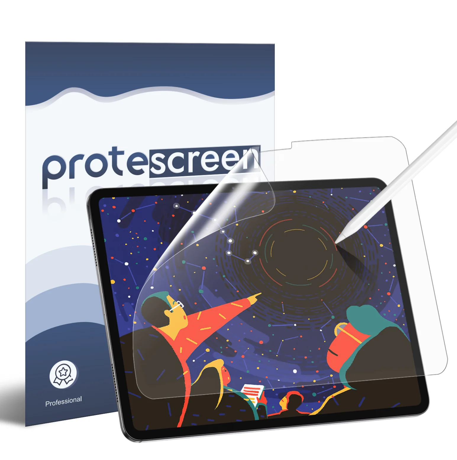Protescreen 2Pack like paper Screen Protector for iPad Pro 11/13in, Anti-Glare, Blue Light Filter
Protescreen 2Pack like paper Screen Protector for iPad Pro 11/13in, Anti-Glare, Blue Light Filter