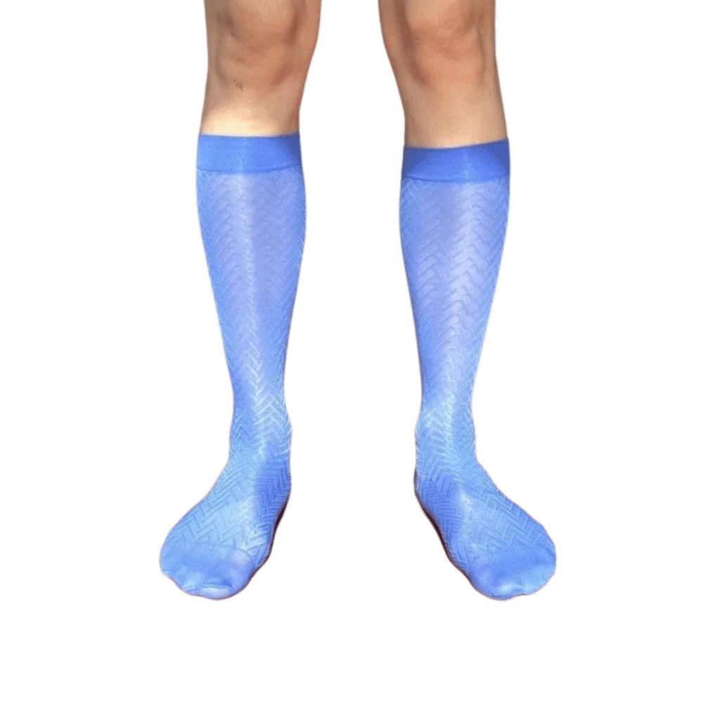 Ultra-Thin Men's Business Socks Transparent Stripe Dress Ice Silk Socks Breathable Below Knee Mid Calf Stockings Business Formal
Ultra-Thin Men's Business Socks Transparent Stripe Dress Ice Silk Socks Breathable Below Knee Mid Calf Stockings Business Formal