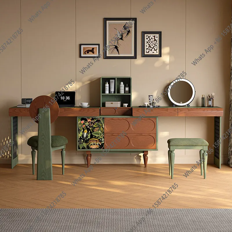 Rt 2026 New French Retro Style Dresser Chest Integrated Bedroom Retractable Solid Wood Storage Dressing Table
Rt 2026 New French Retro Style Dresser Chest Integrated Bedroom Retractable Solid Wood Storage Dressing Table